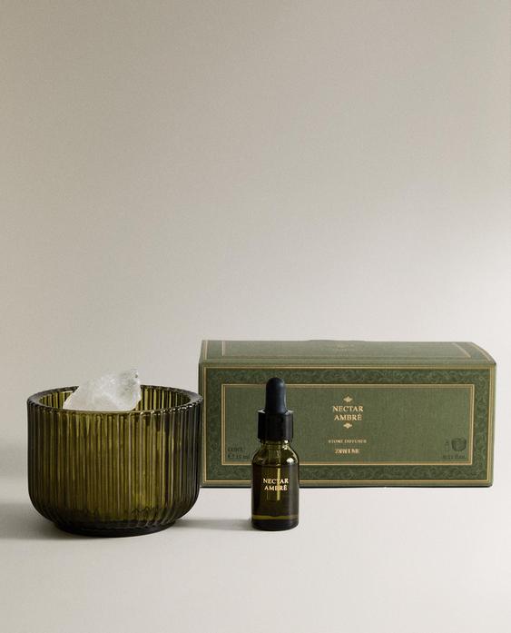 مجموعة زيت عطري برائحة NECTAR AMBRÉ وأحجار مجموعة زيت عطري برائحة NECTAR AMBRÉ وأحجار