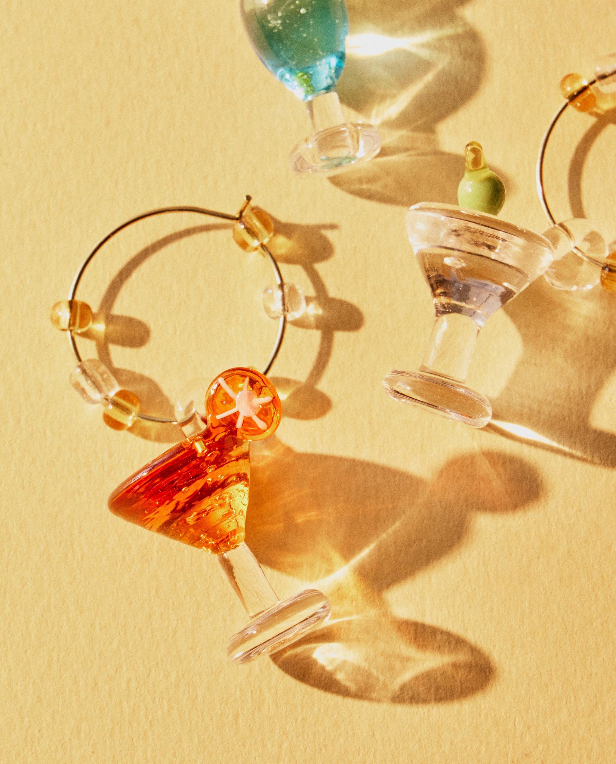 PACK OF GLASS COCKTAIL CHARMS (PACK OF 6) product thumbnail 11
