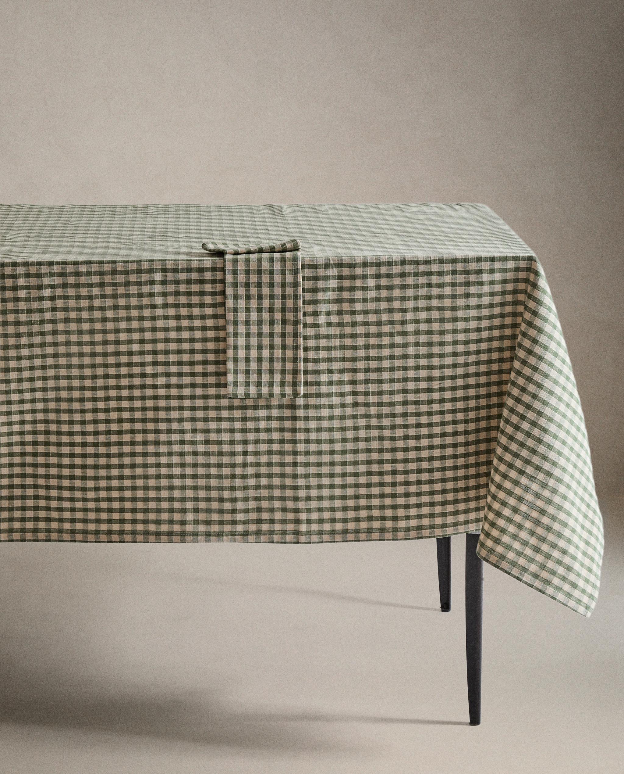 チェック バックステッチ テーブルクロス | Zara Home 日本/Japan