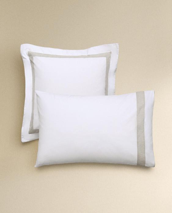 FUNDA ALMOHADA ALGODÓN CENEFA FUNDA ALMOHADA ALGODÓN CENEFA