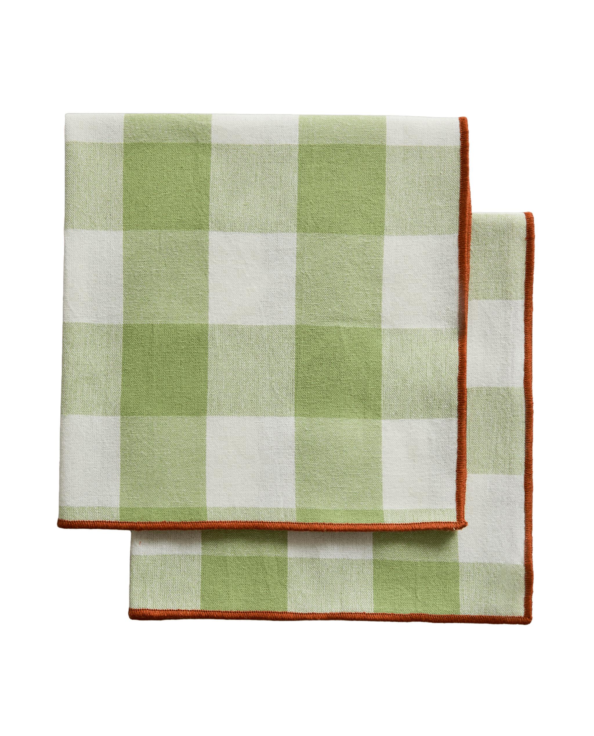 PACK OF CHECK NAPKINS WITH TOPSTITCHING (PACK OF 2) product thumbnail 8