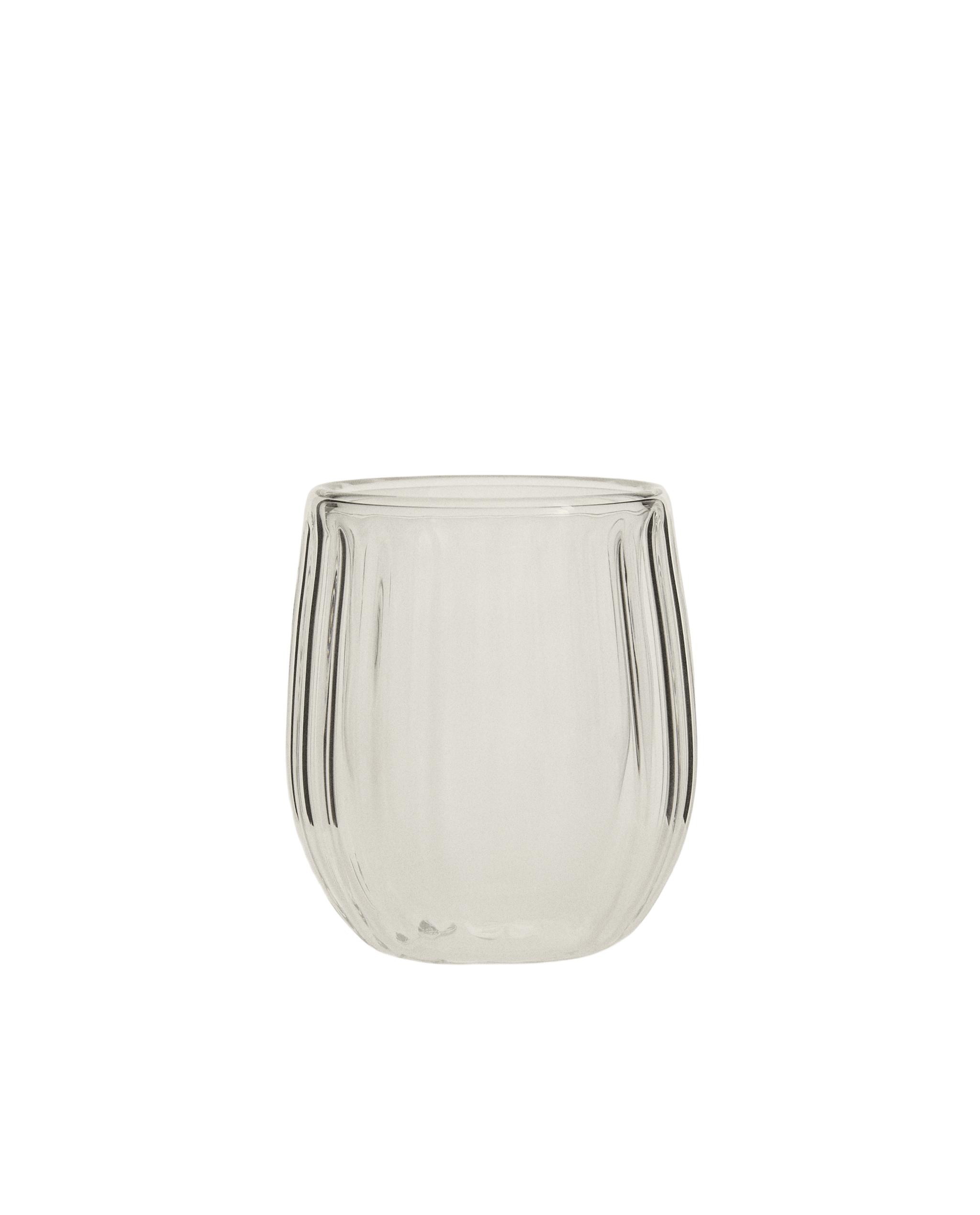 BOROSILICATE GLASS TUMBLER WITH RAISED LINES product thumbnail 5