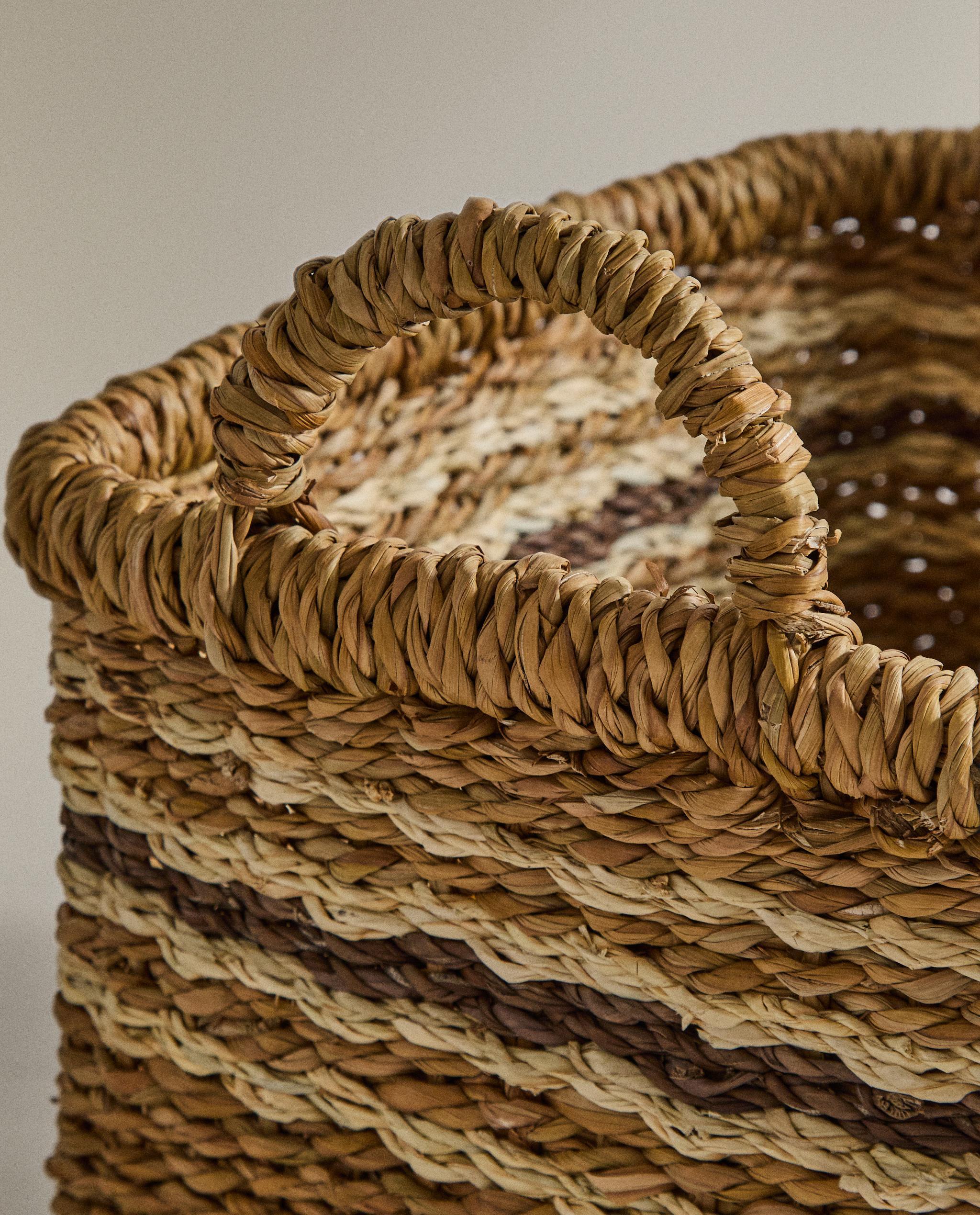RECTANGULAR BASKET WITH STRIPES product thumbnail 6