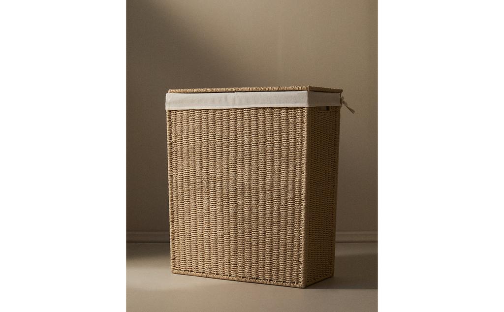 LAUNDRY BASKET WITH TWO COMPARTMENTS LAUNDRY BASKET WITH TWO COMPARTMENTS