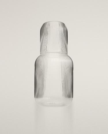BOROSILICATE BOTTLE AND TUMBLER SET (SET OF 2)