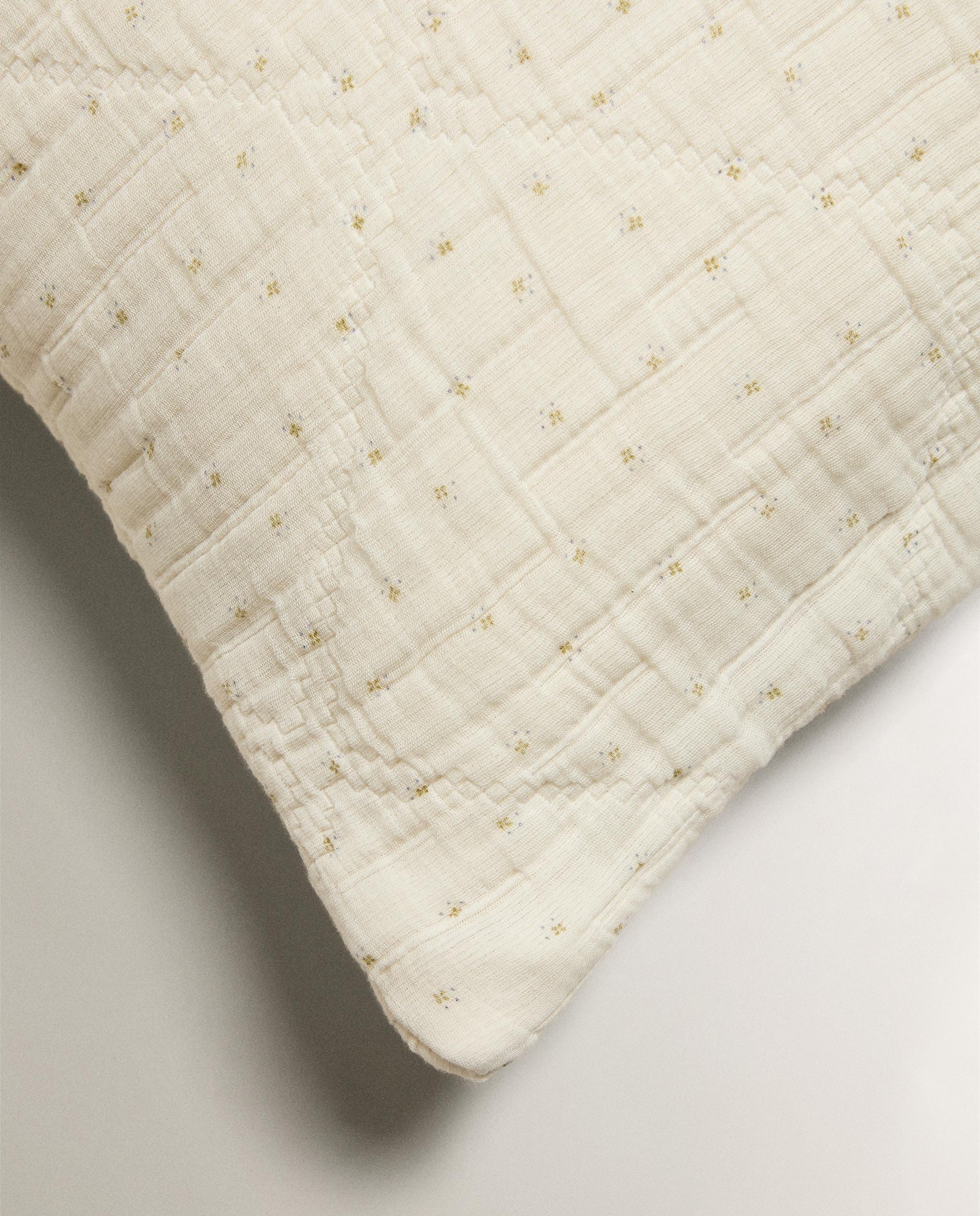 KIDS' FLORAL MUSLIN CUSHION COVER product thumbnail 3