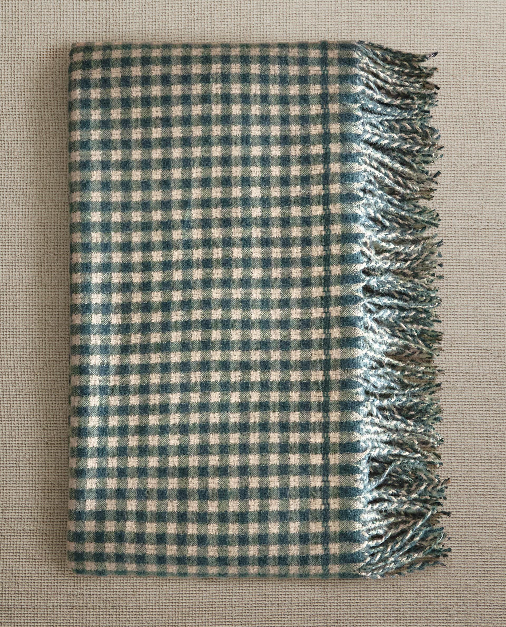 ZARA チェック柄ブランケット 140×190cm フリンジ チェック ブランケット | Zara Home 日本/Japan