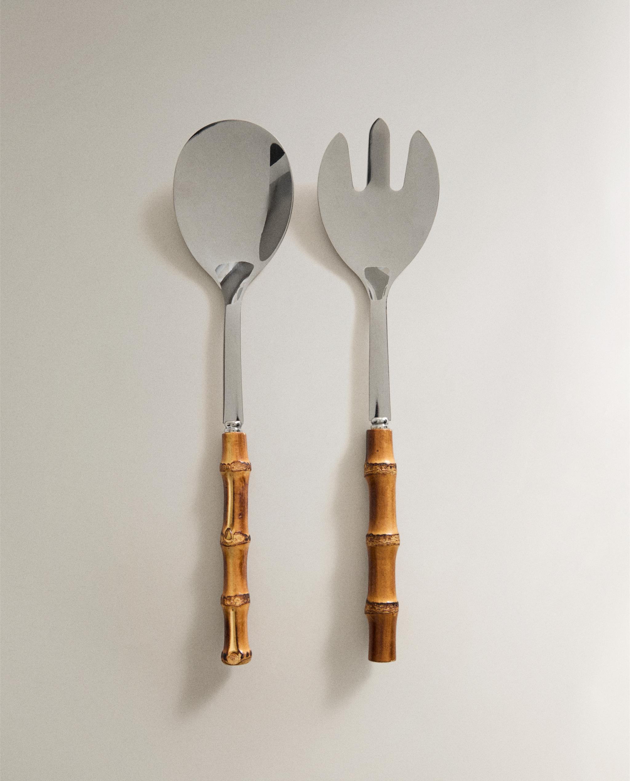BAMBOO SALAD CUTLERY SET (SET OF 2) product thumbnail 6