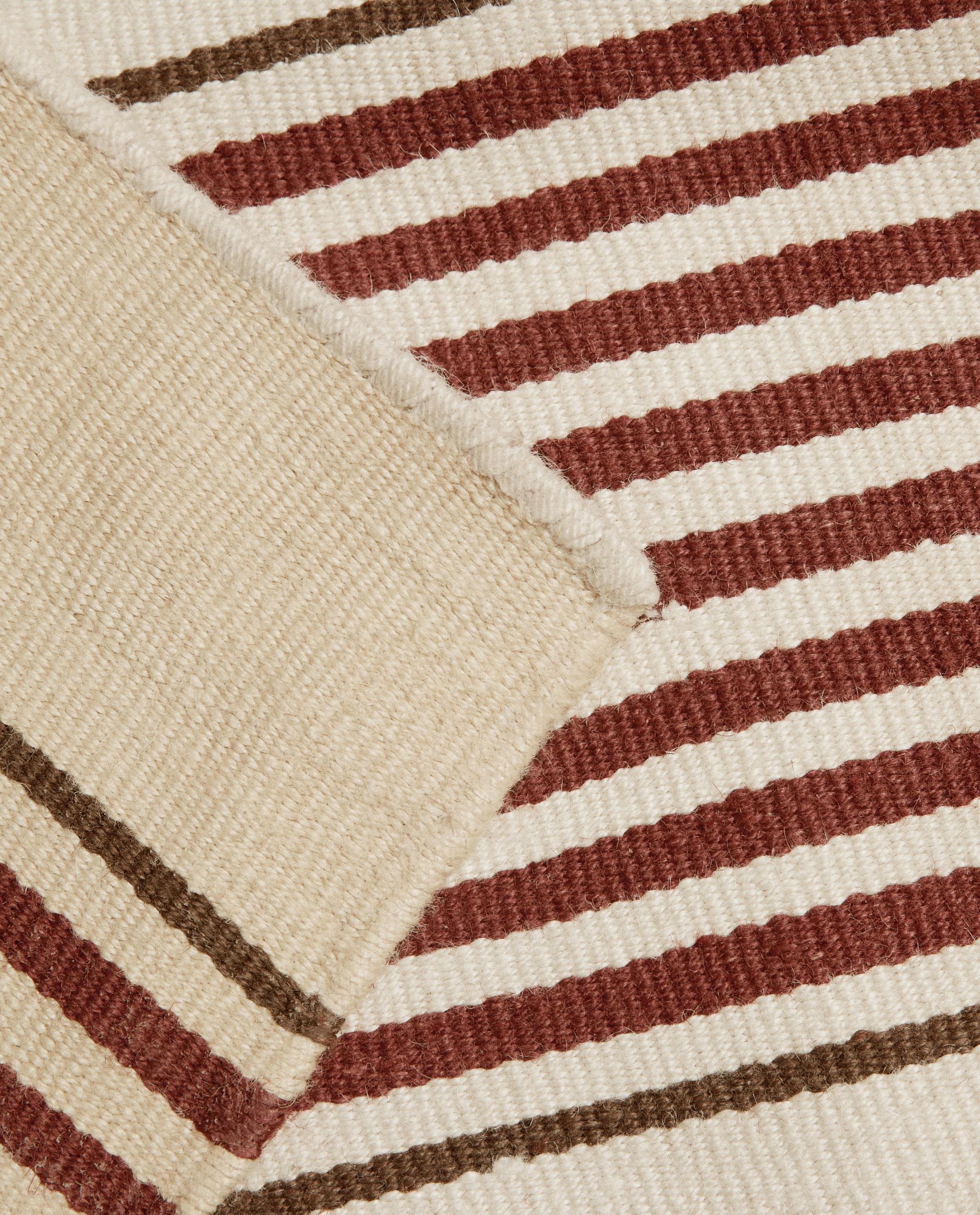 STRIPED COTTON AND JUTE RUG product thumbnail 7