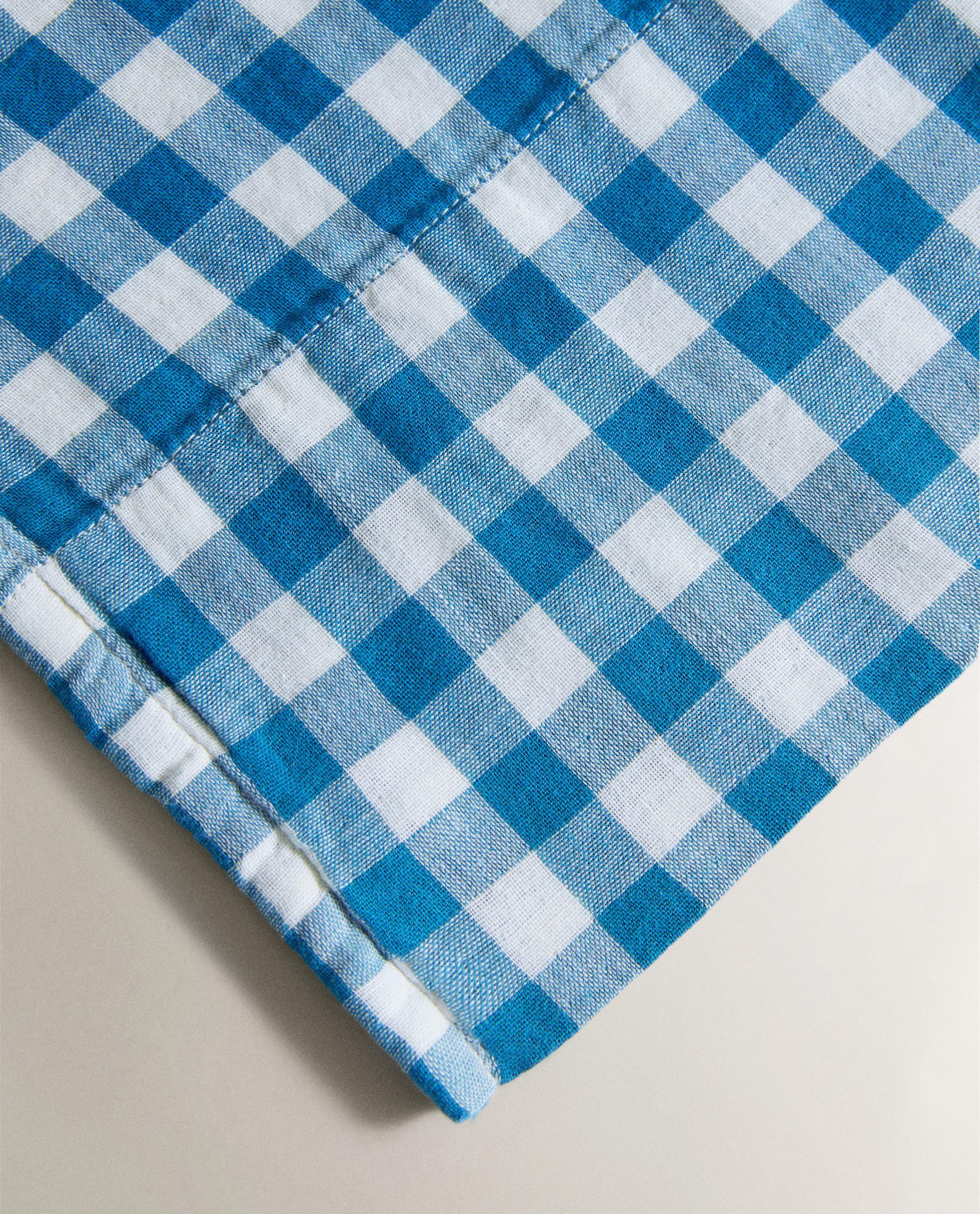 KIDS' CHECK MUSLIN FLAT SHEET product thumbnail 4