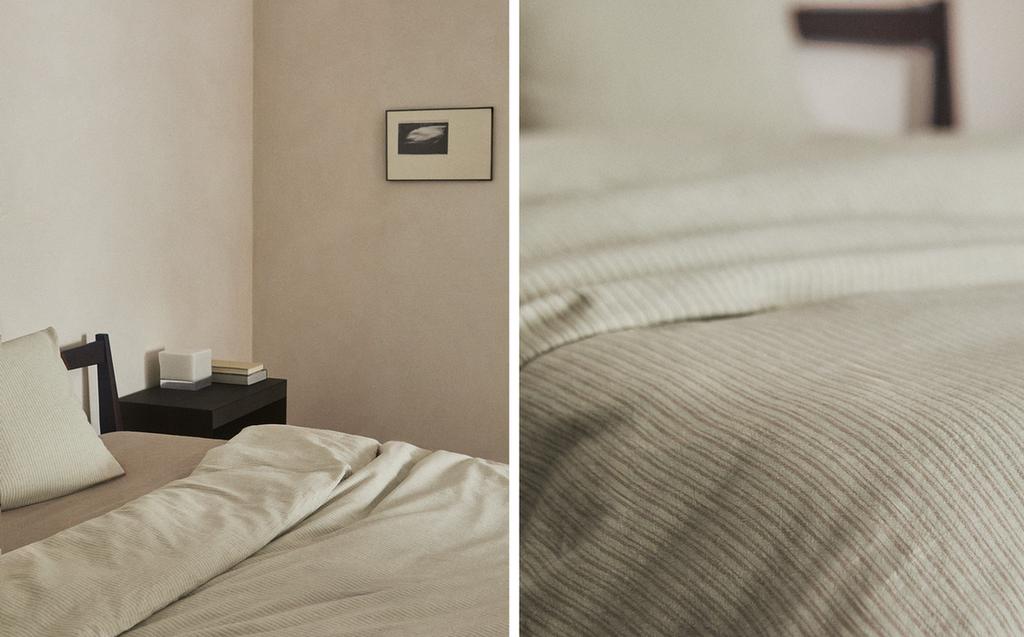 FUNDA NÓRDICA LINO Y ALGODÓN RAYAS