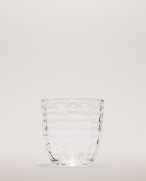 RAISED SQUARE-EFFECT TUMBLER RAISED SQUARE-EFFECT TUMBLER