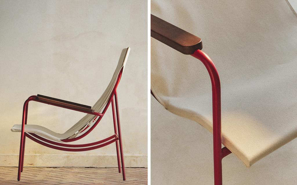 CHAISE STRUCTURE MÉTALLIQUE COULEUR