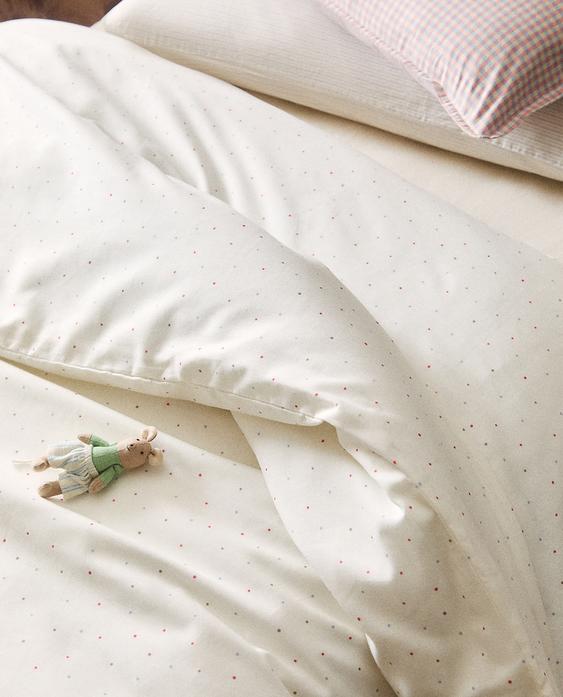 KIDS' POLKA DOT DUVET COVER