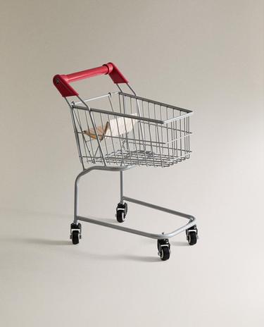 KIDS' TOY SUPERMARKET TROLLEY