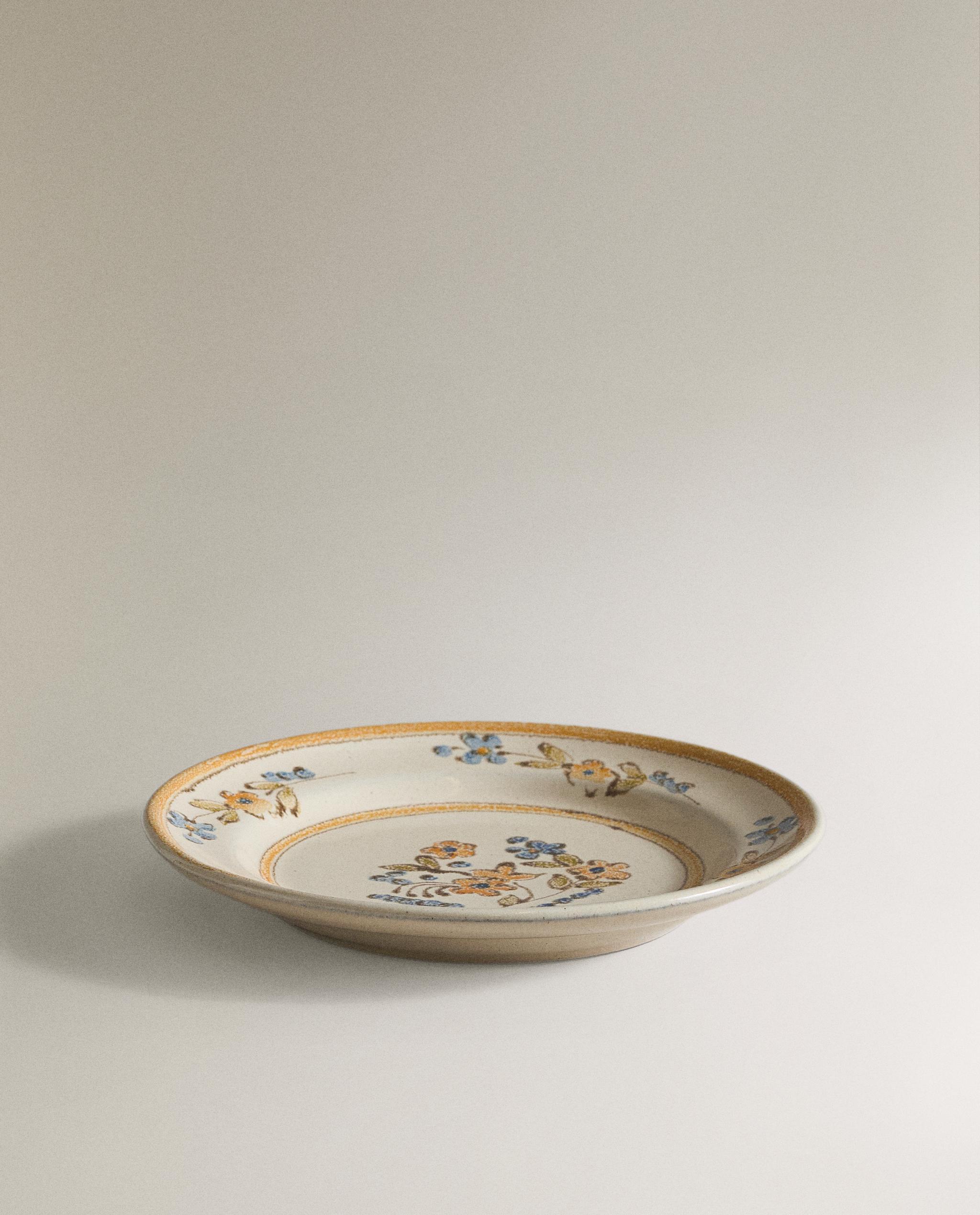 フローラル テラコッタ サイドプレート | Zara Home 日本/Japan