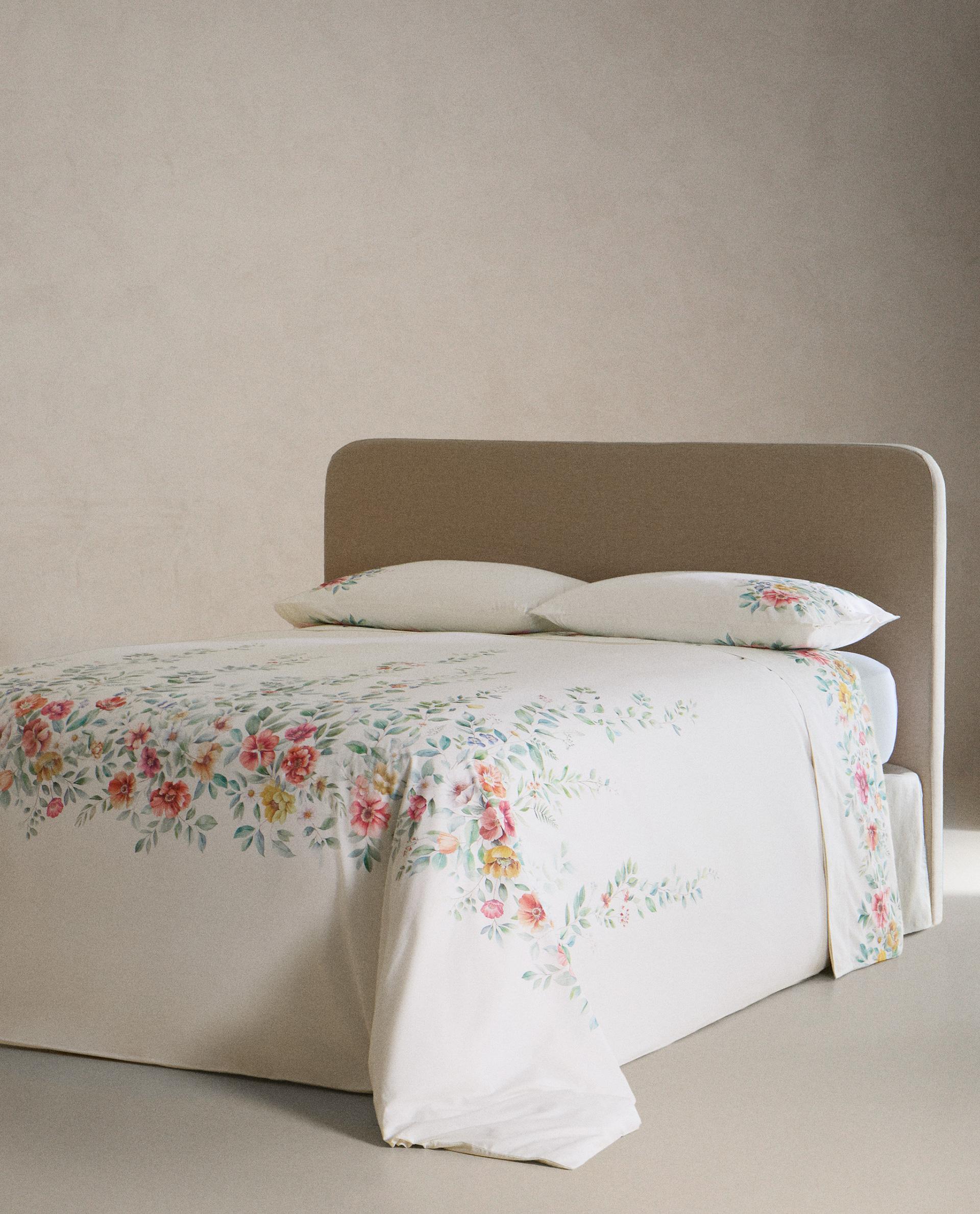 フラワー プリント コットン 掛け布団カバー | Zara Home 日本/Japan