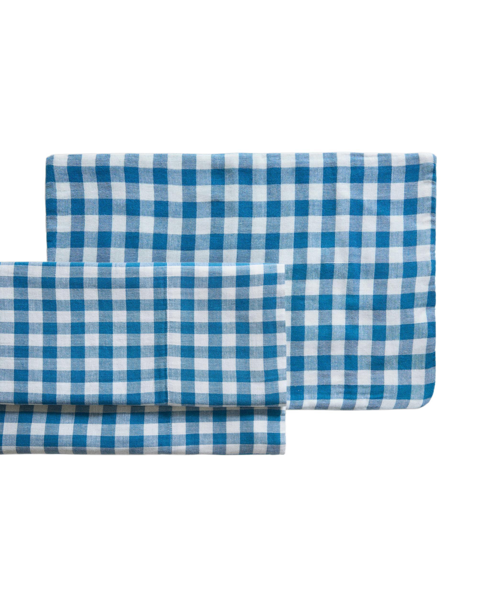 CHECK COT PILLOWCASE AND FLAT SHEET SET product thumbnail 2