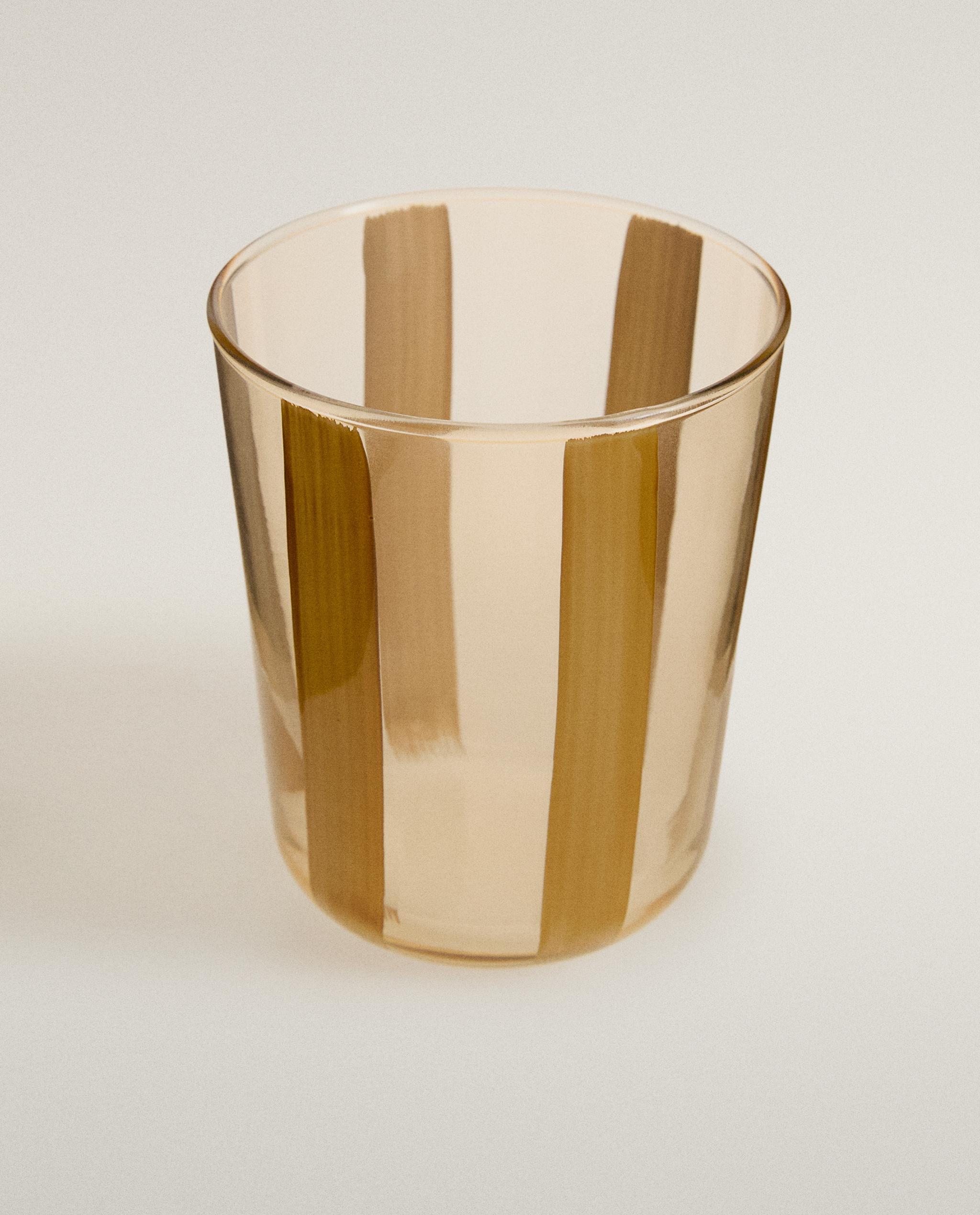 GLASS TUMBLER WITH LINE DESIGN product thumbnail 4