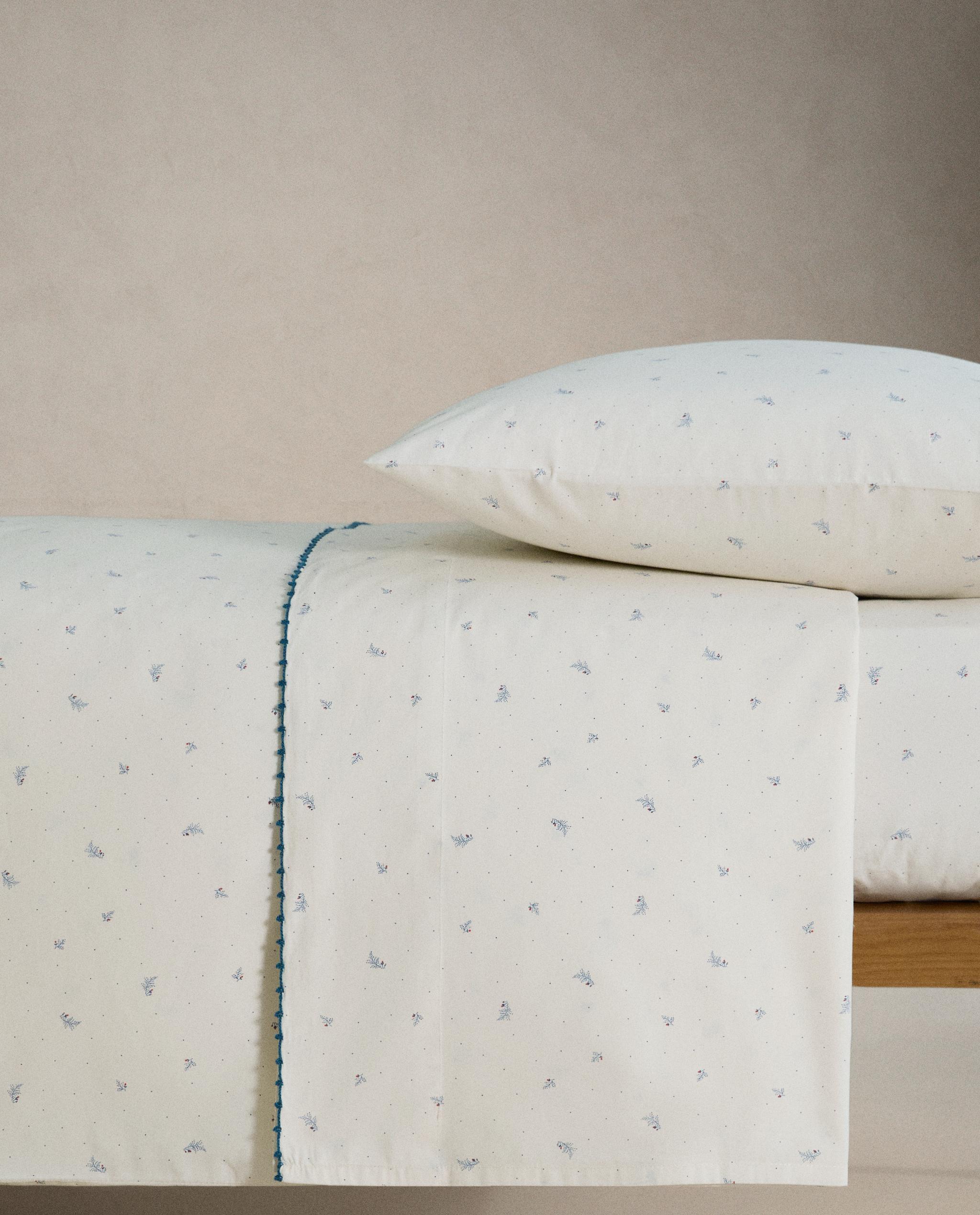 CHILDREN'S LEAF AND POLKA DOT COTTON DUVET COVER product thumbnail 6