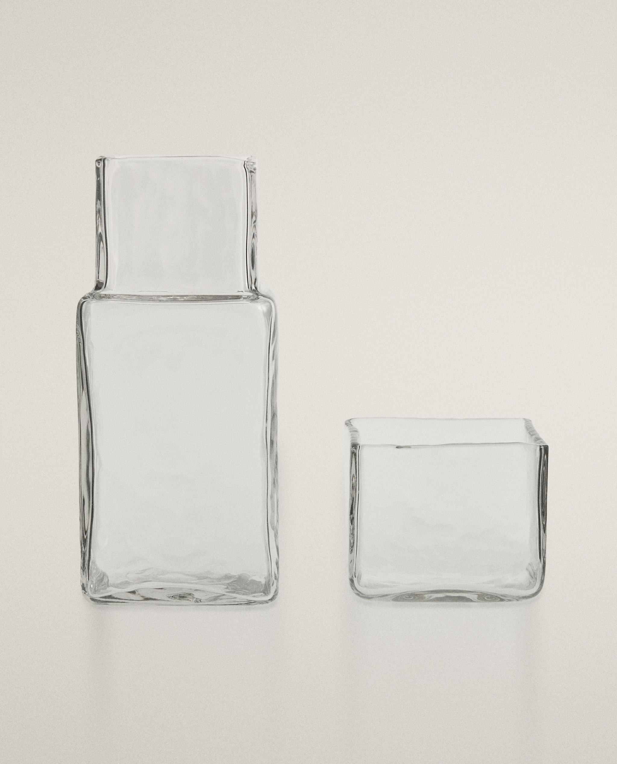 BOTTLE AND GLASS NIGHT SET (SET OF 2) | Zara Home United States of