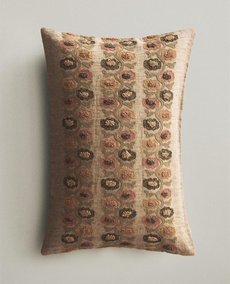 HOUSSE DE COUSSIN BRODÉE