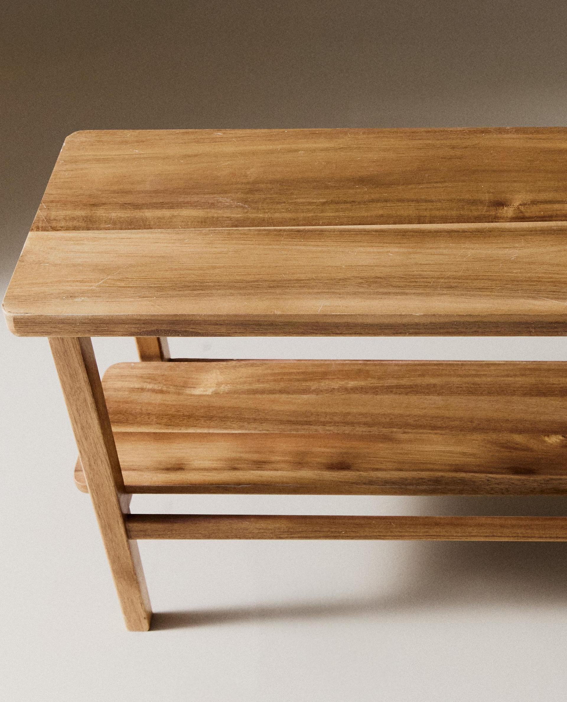 DUBBEL ACACIAHOUTEN BANKJE DUBBEL ACACIAHOUTEN BANKJE