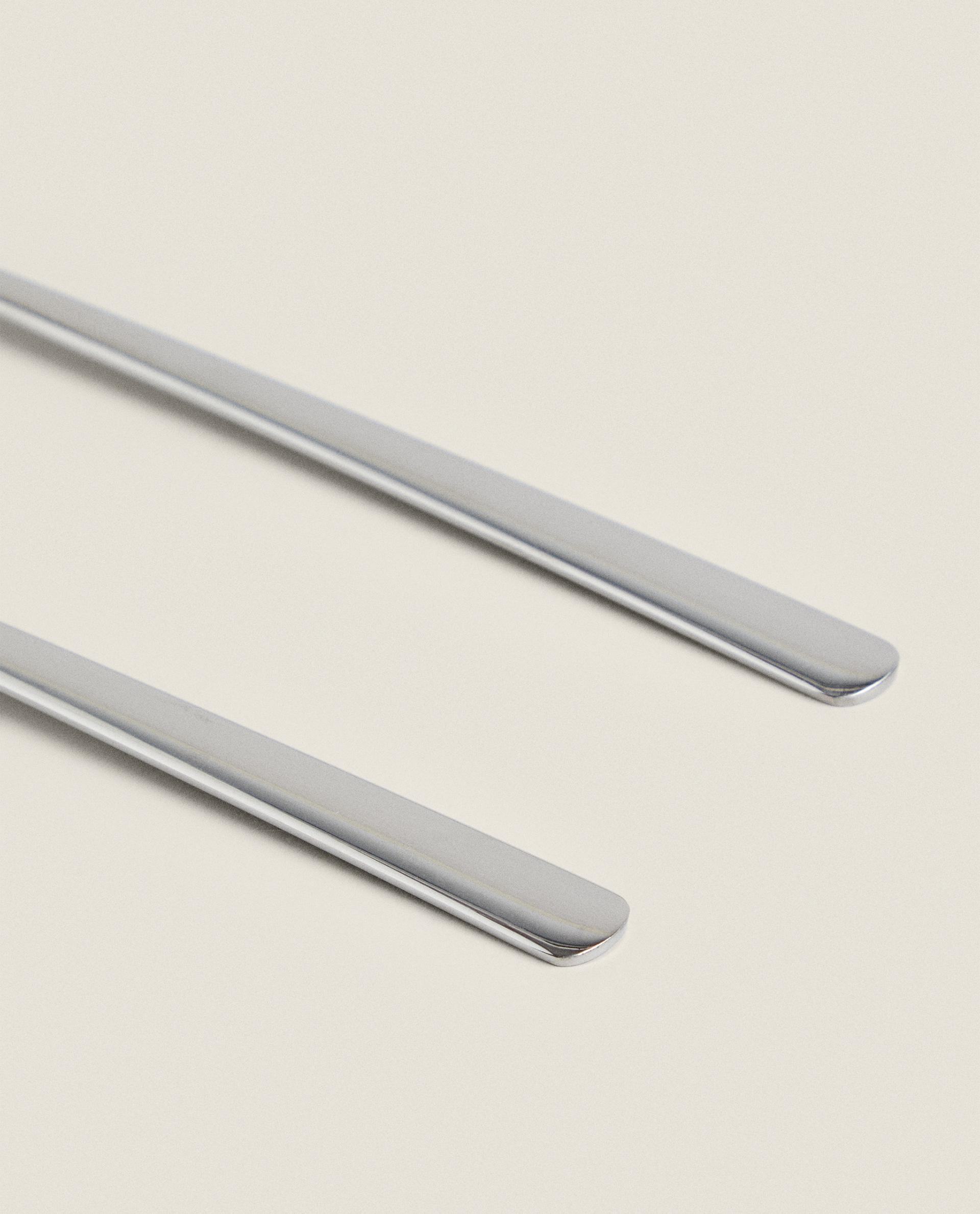 SET OF SHINY STEEL SALAD CUTLERY (SET OF 2) product thumbnail 3