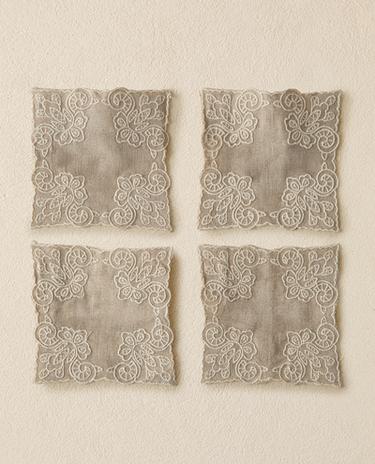 PACK PORTAVASOS LINO (PACK DE 4) PACK PORTAVASOS LINO (PACK DE 4)
