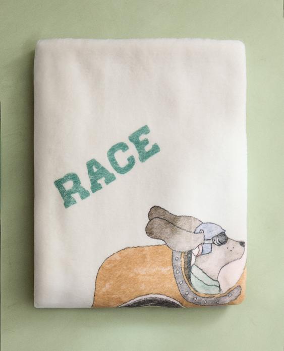 MANTA DE BEBÊ SUAVE CÃO DE CORRIDA MANTA DE BEBÊ SUAVE CÃO DE CORRIDA