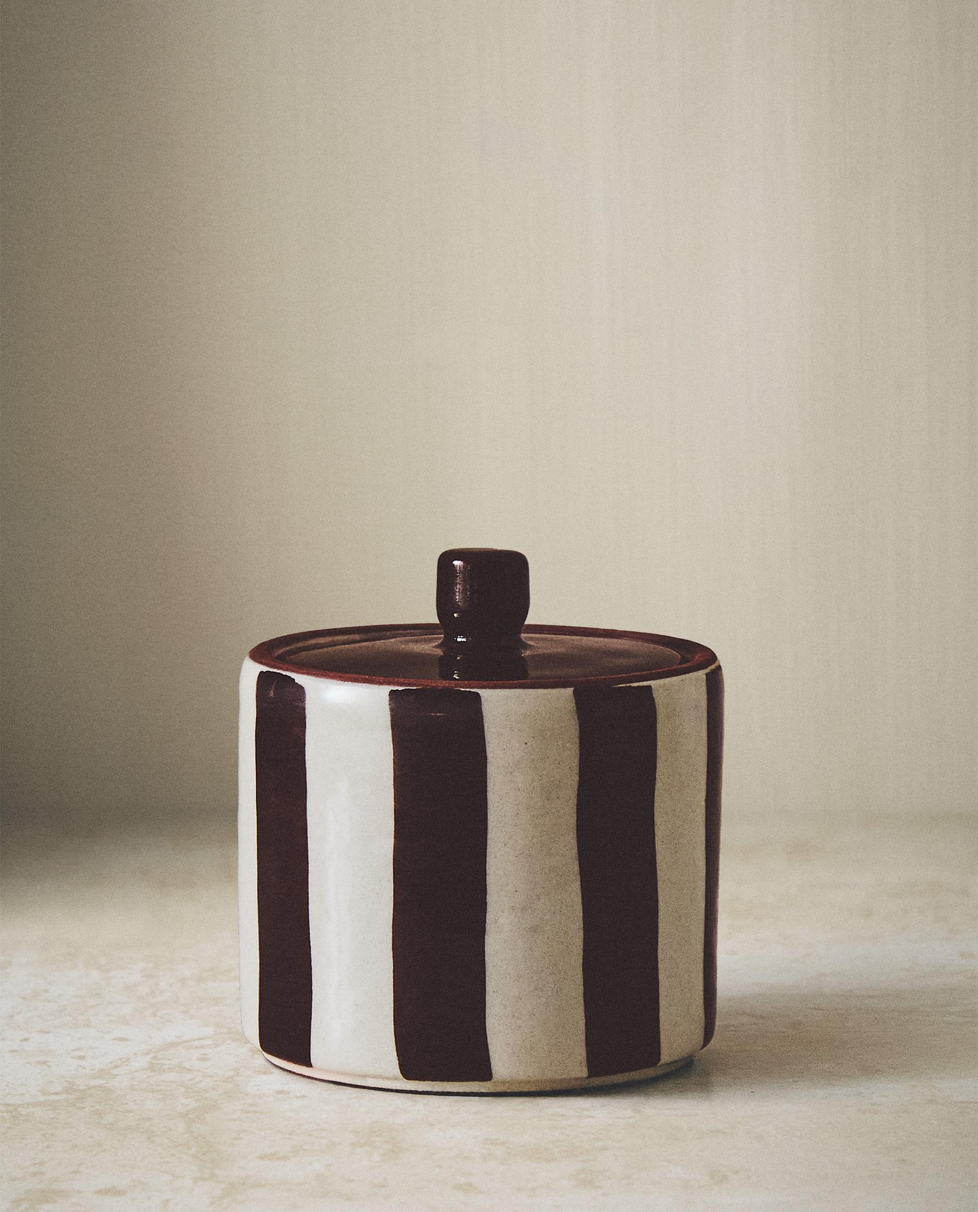 POT DE BAIN RAYURES MARRON POT DE BAIN RAYURES MARRON