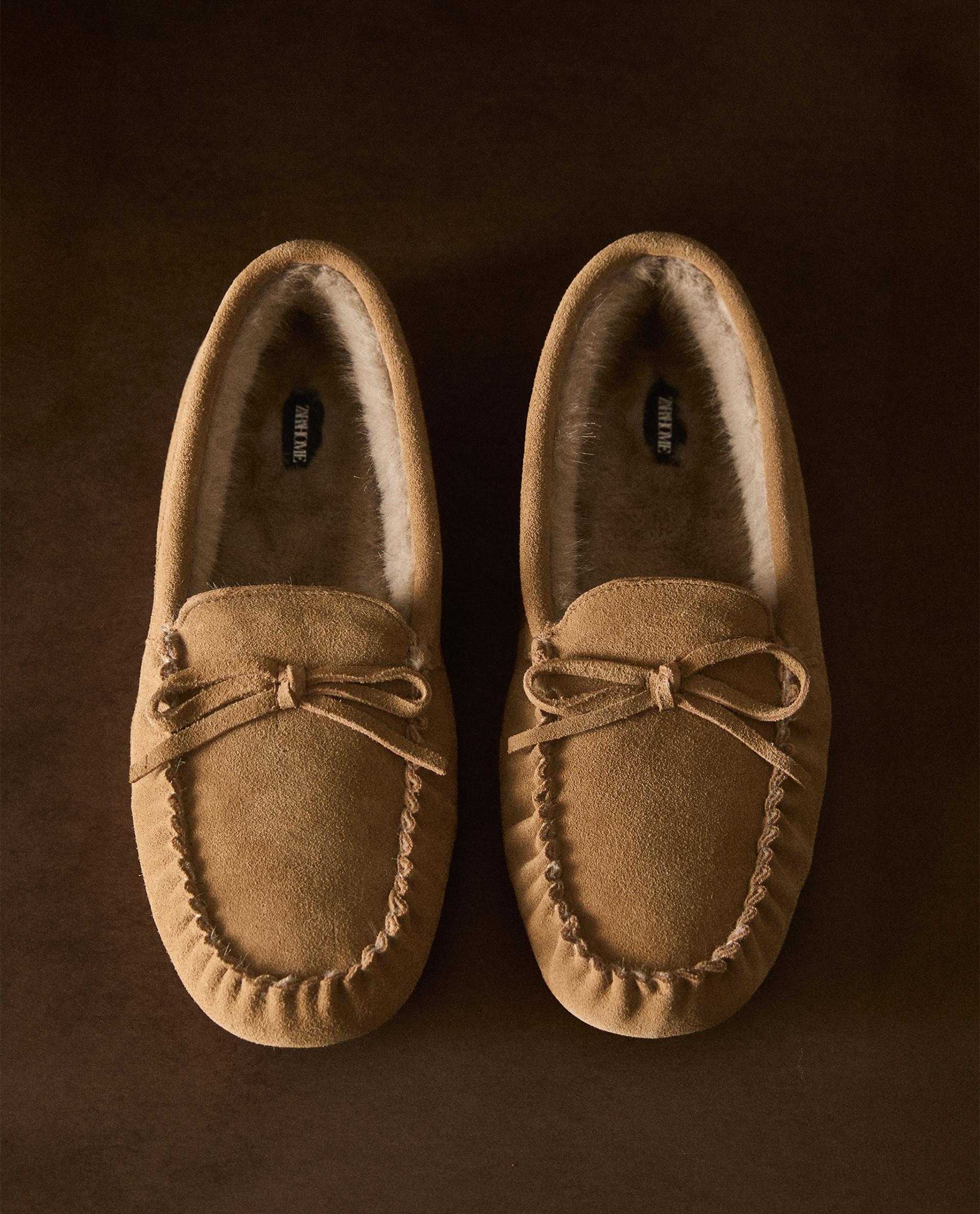 WARM LEATHER MOCCASINS