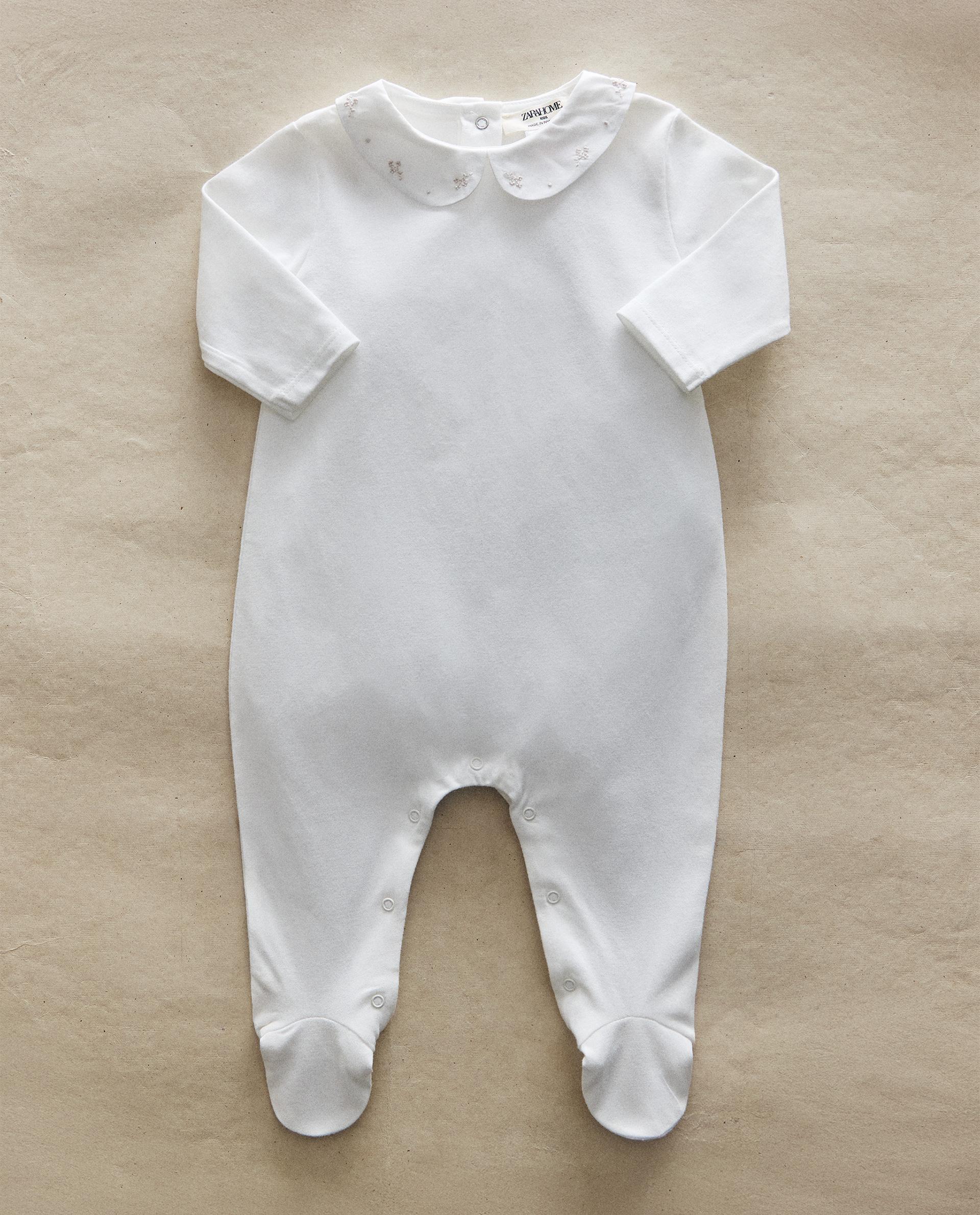 BABY ROMPER WITH FLORAL EMBROIDERY | Zara Home United States of