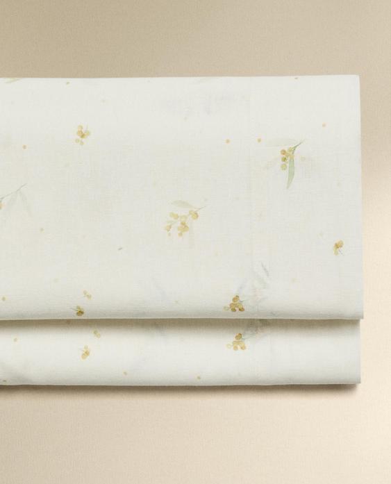 DRAP DE DESSUS LIN ET COTON MIMOSAS DRAP DE DESSUS LIN ET COTON MIMOSAS