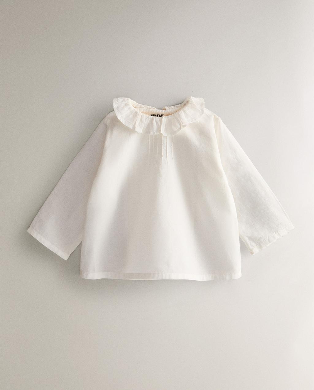 CHILDREN'S SHIRT WITH COLLAR DETAIL