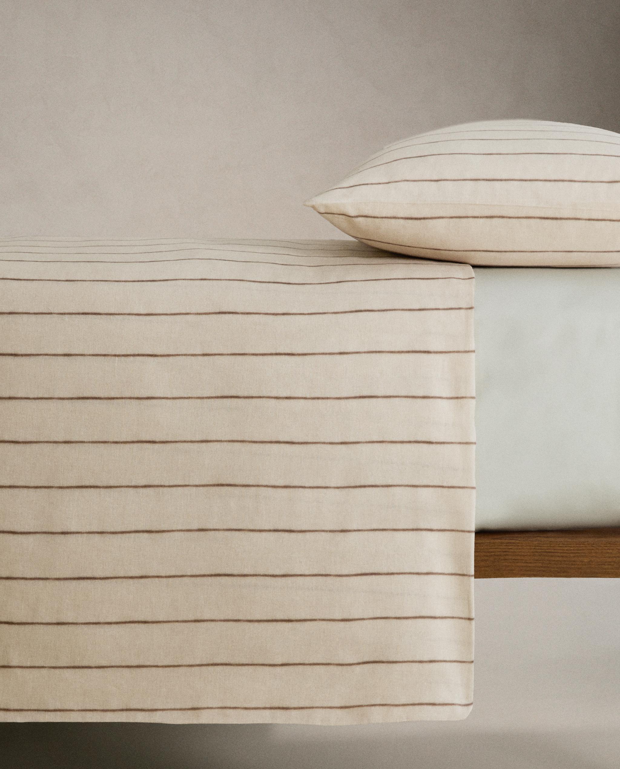 コットンリネン ストライプ デュべカバー | Zara Home 日本/Japan