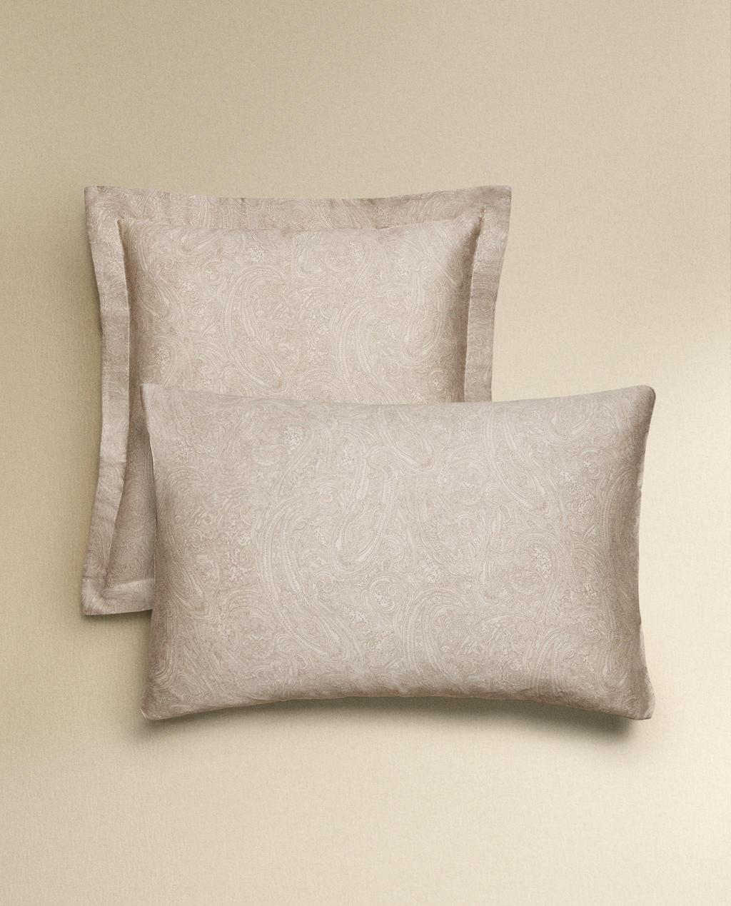 TAIE D’OREILLER SATIN PAISLEY