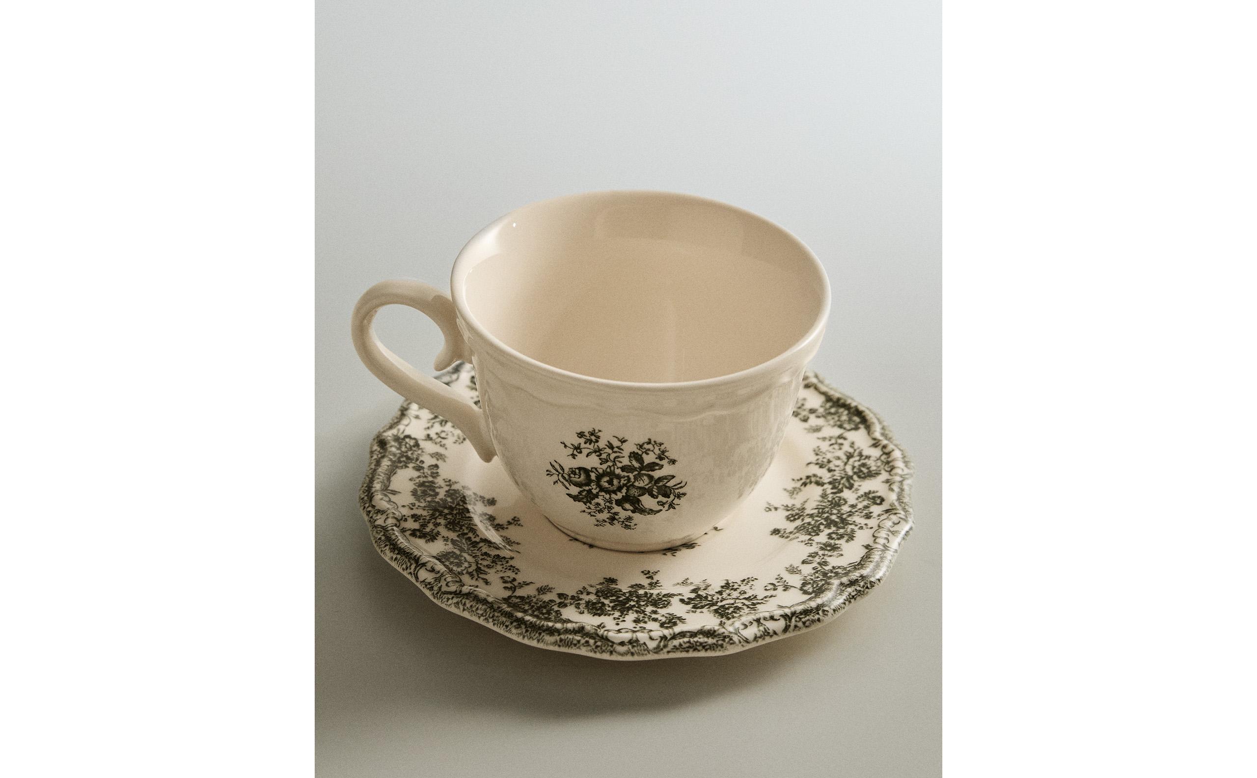 FLORAL TEACUP AND SAUCER product thumbnail 8