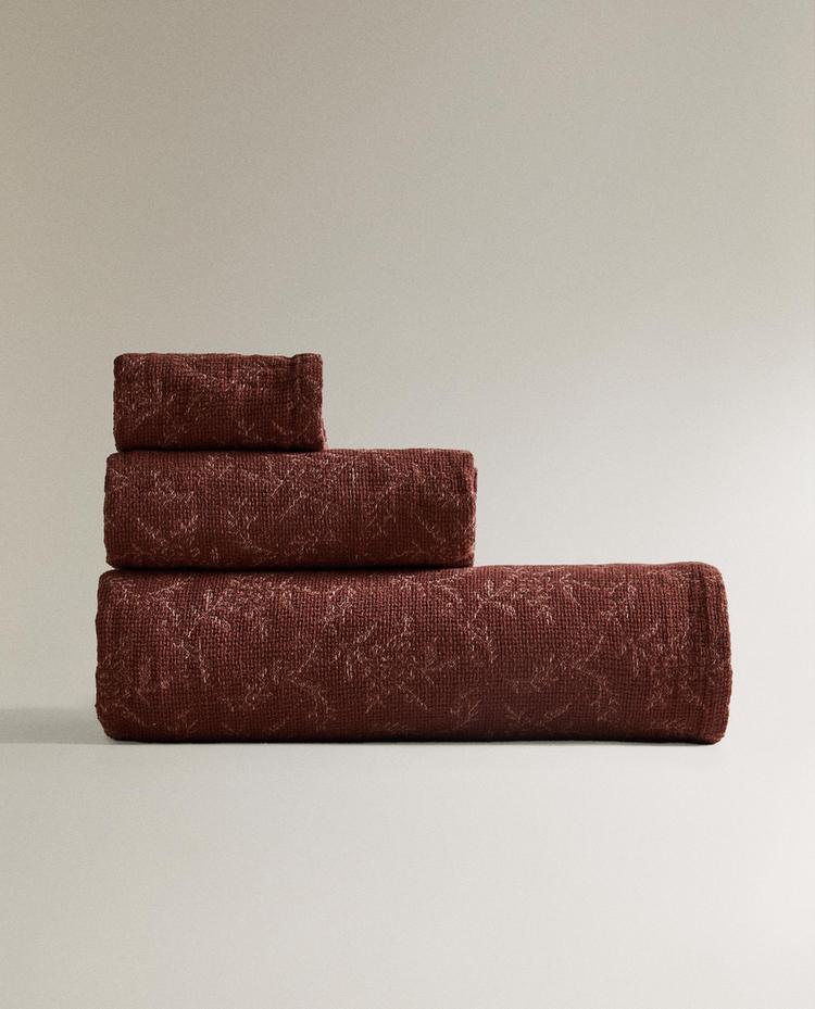 CHIFFON FLORAL BATH TOWEL