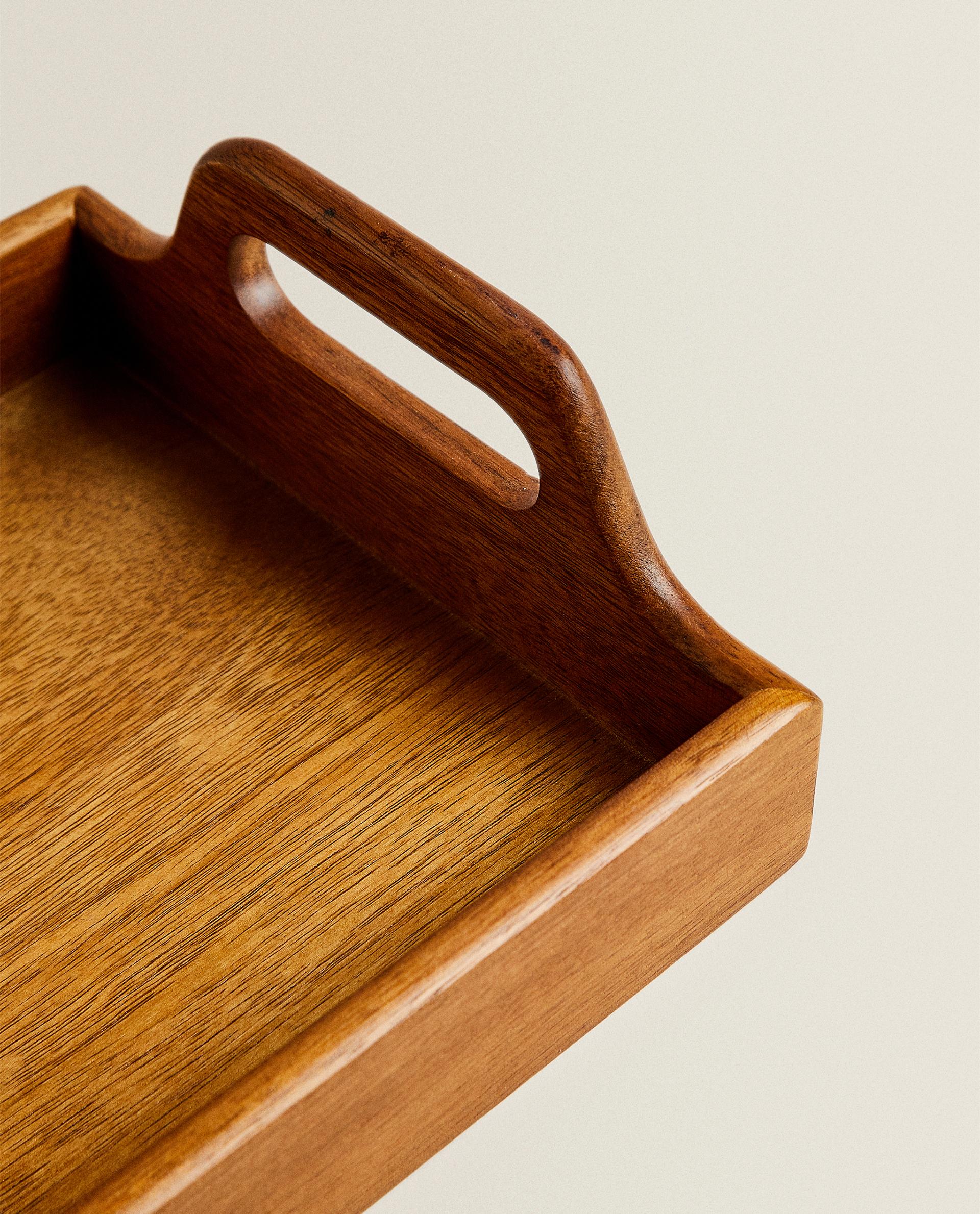 WOODEN TRAY WITH HANDLE product thumbnail 7
