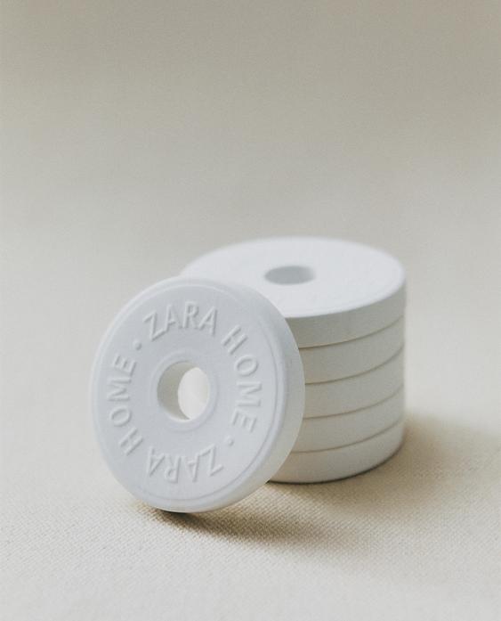 WHITE POWDERY SCENTED CERAMIC PACK (PACK OF 6)