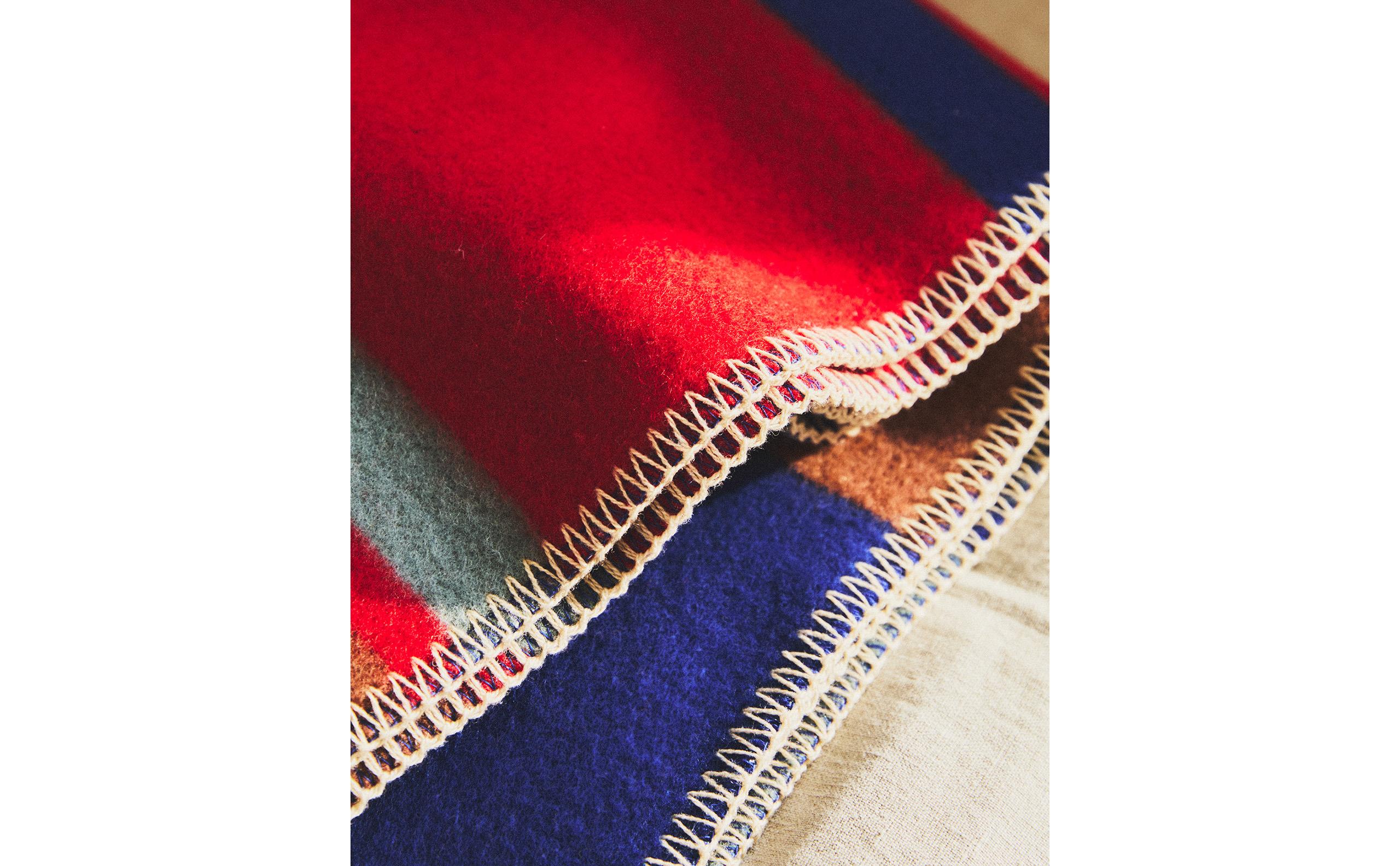 STRIPED WOOL THROW X COLLAGERIE