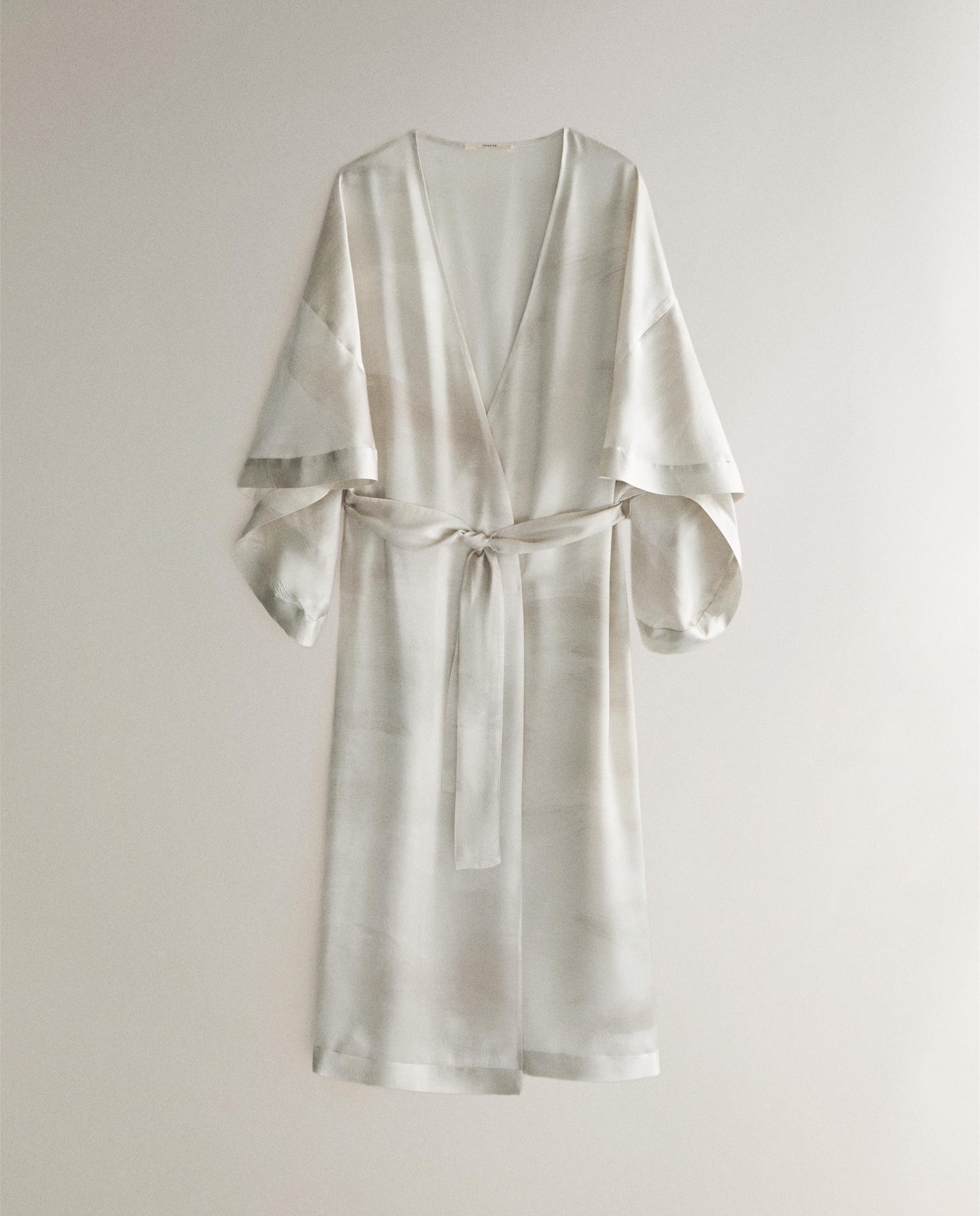 WATERCOLOUR PRINT DRESSING GOWN product thumbnail 5