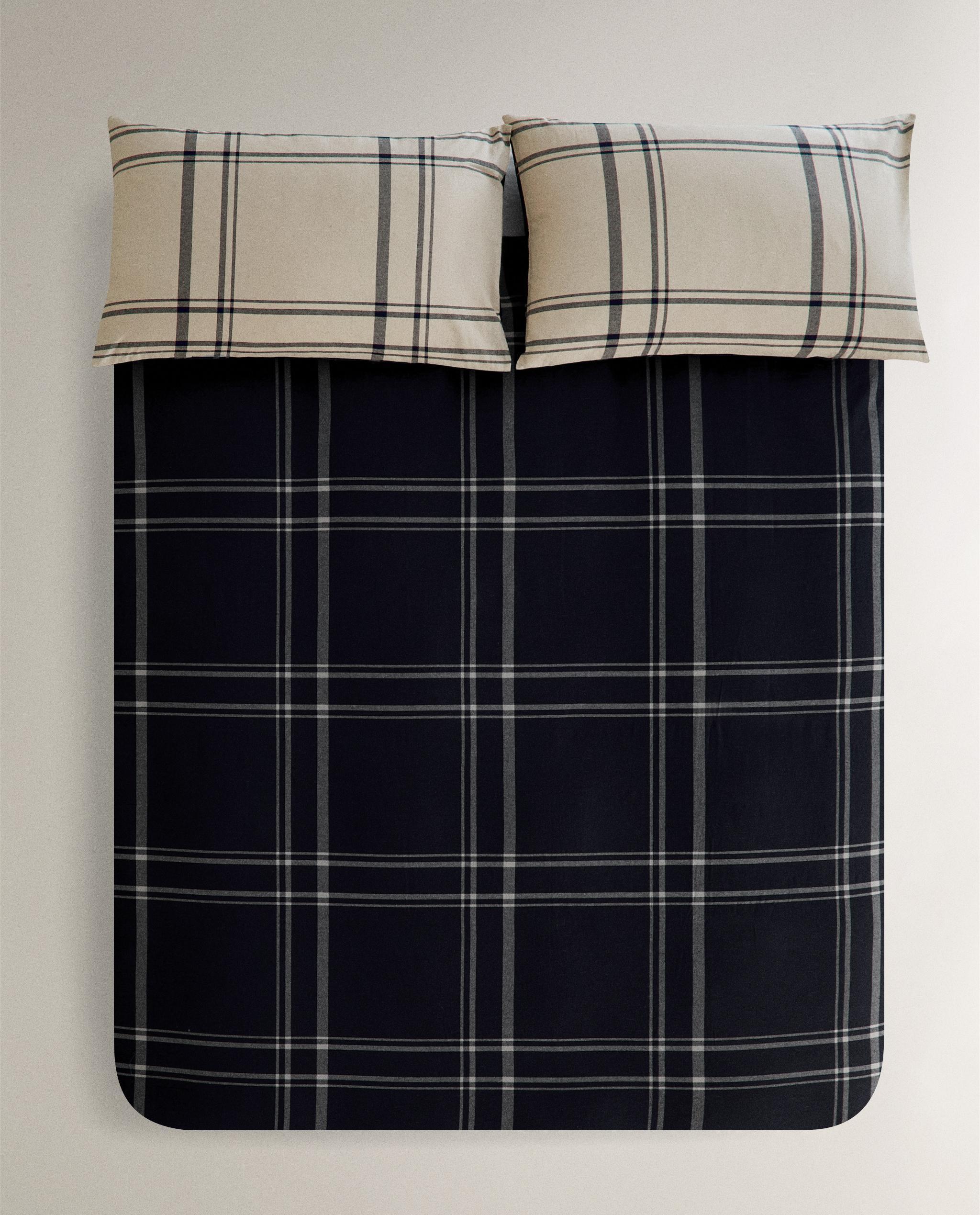 Matelas ("en":"Literie Douce, Drap Matelassé En Velours De Lait Chaud Et épais De Couleur Unie, Housse De Matelas Pour Matelas De 30 Cm De Profondeur, Bleu à Carreaux, 90 X 200 Cm