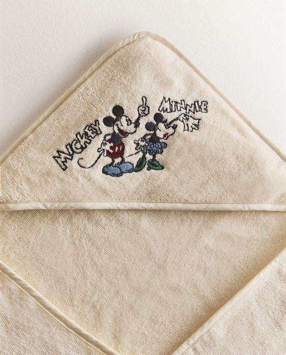 TOALLA BAÑO CAPUCHA RIZO MICKEY & MINNIE ©DISNEY