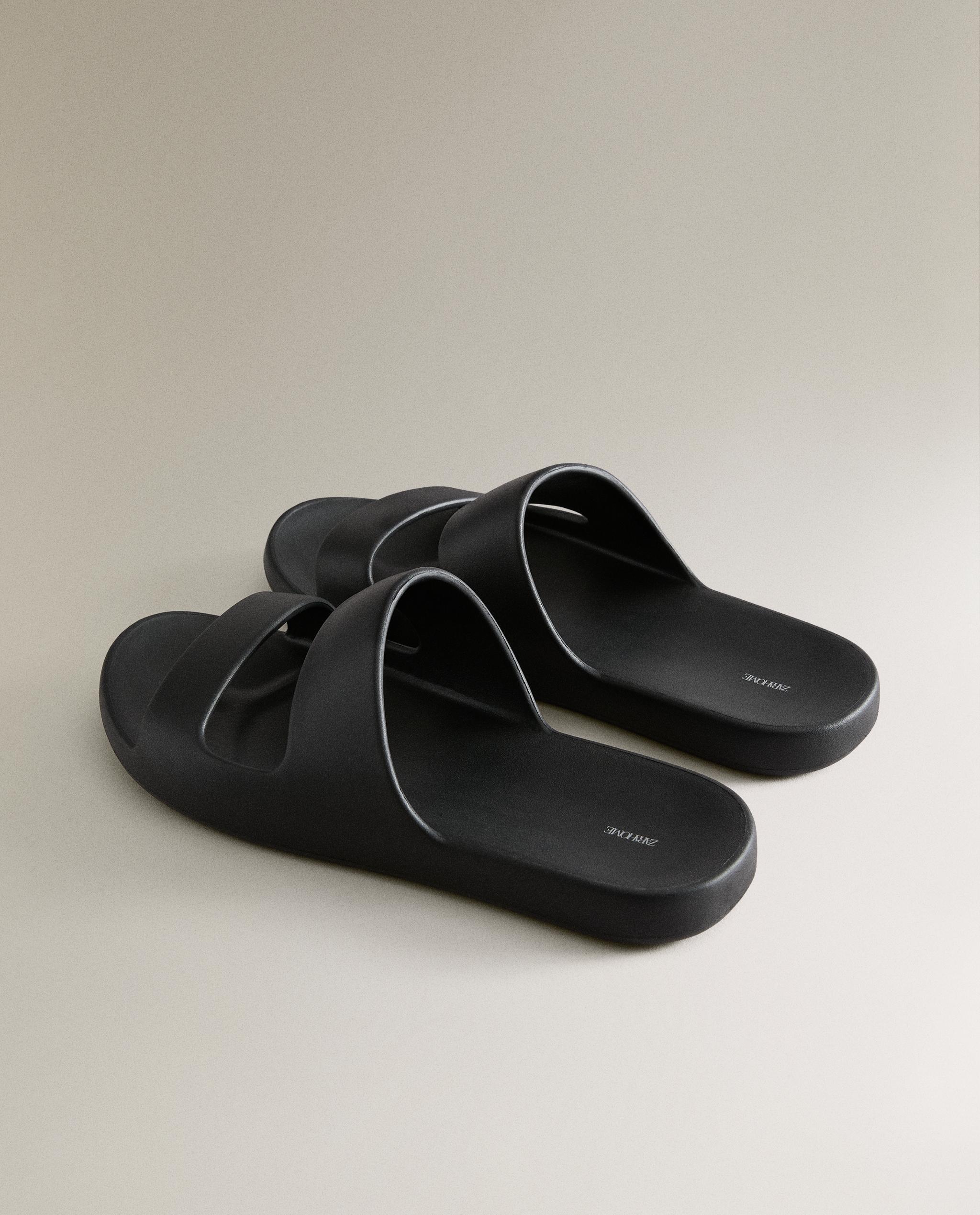 RUBBERISED FLAT SANDALS product thumbnail 4