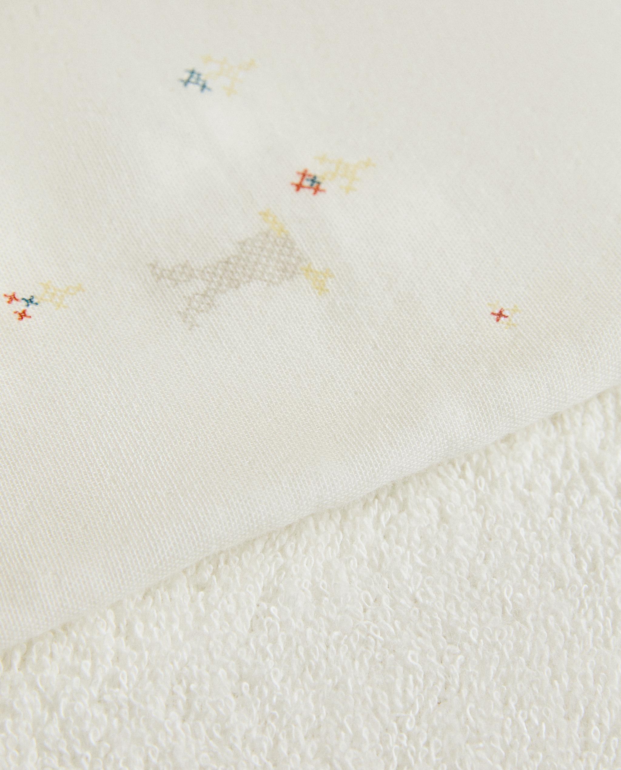 MUSLIN BABY BATH TOWEL WITH RABBITS product thumbnail 7