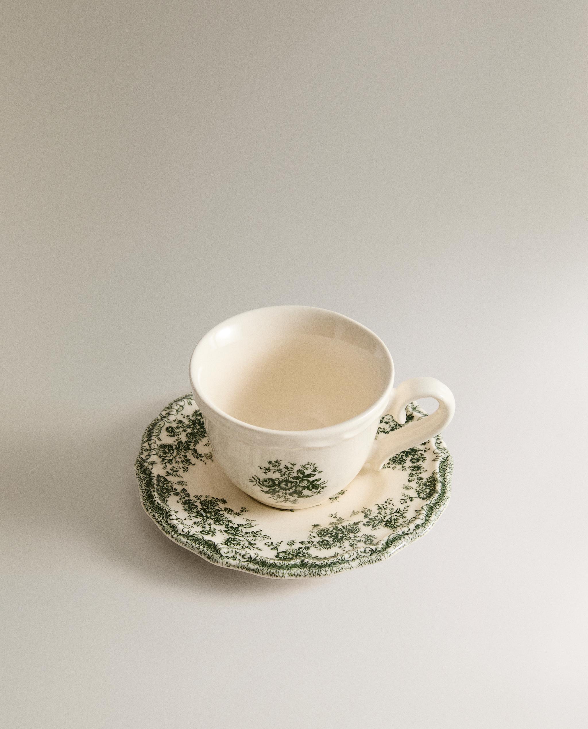 FLORAL COFFEE CUP AND SAUCER product thumbnail 2