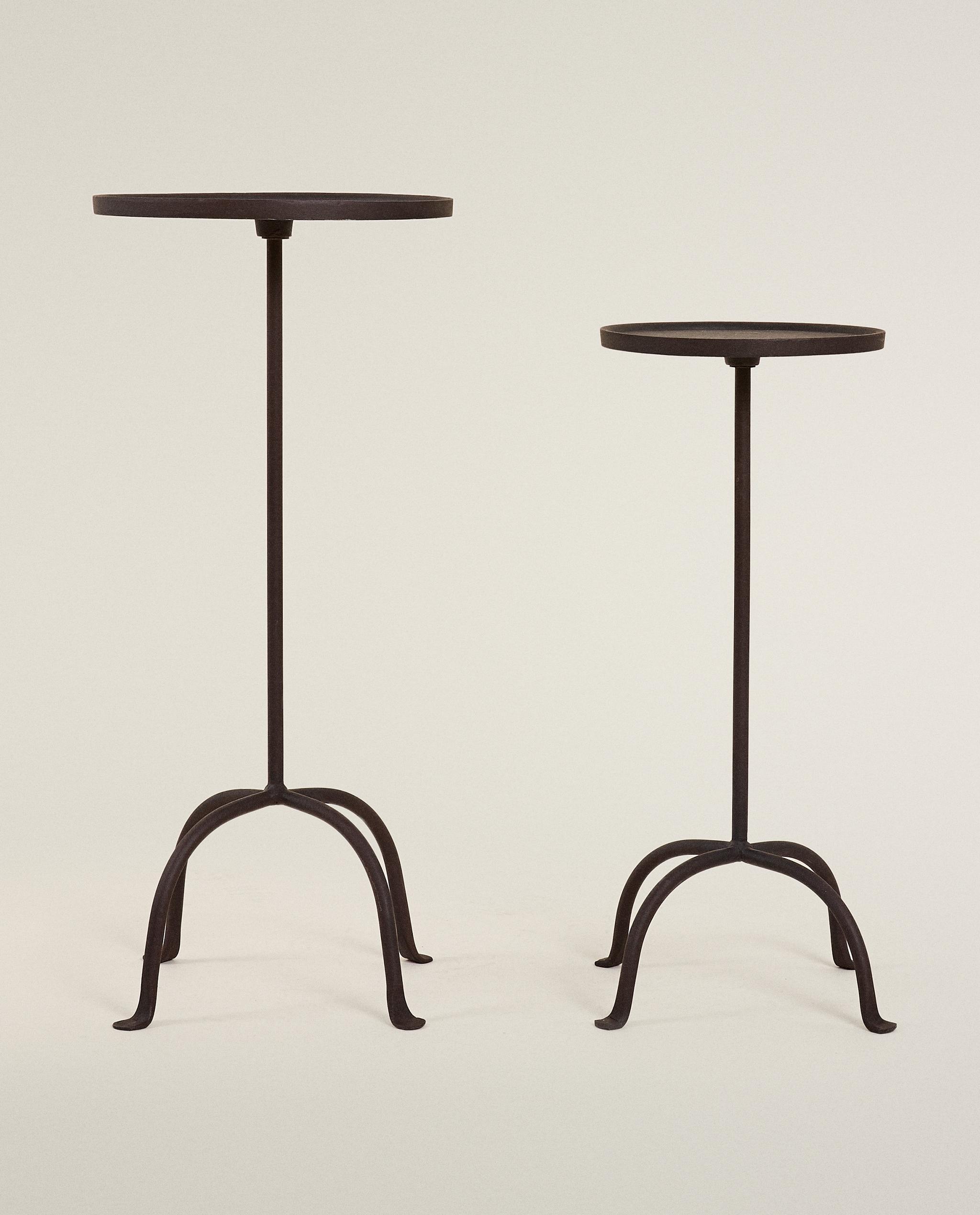 TABLE D’APPOINT MÉTAL VIEILLI — Zara Home
