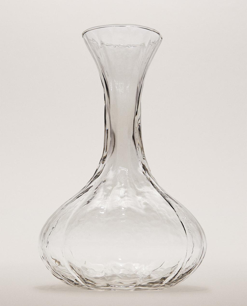 CARAFE À VIN VERRE RELIEF